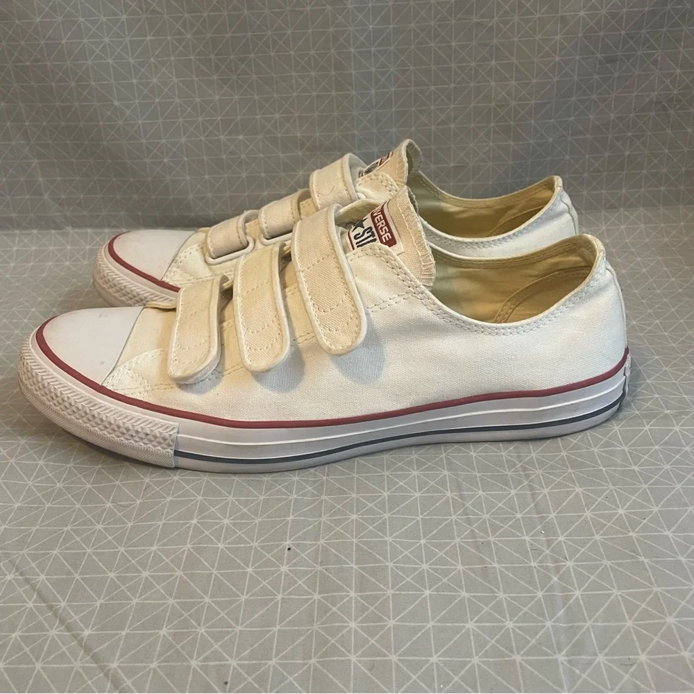 Converse Chuck Taylor All Star V3 Low White Velcro 9.5/11.5 - Picture 3 of 7